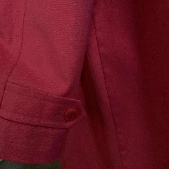 Talbots Vibrant Pink All-Weather Trench Coat - Picture 7 of 8